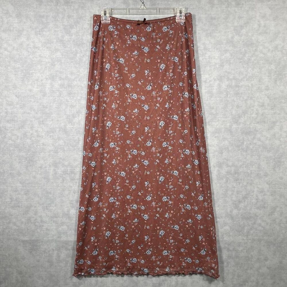 Fairycore Cottagecore boho lowrise floral maxi skirt